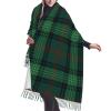LMNSWDA Ross Clan Hunting Tartan Scottish Green Plaid Women's Fashion Cashmere Feel with Tassel Large scarf warm party shawl Wraps view 1