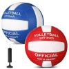 Lenwen 2 Pack Volleyball Official Size 5, Blue-White, Red-White view 1