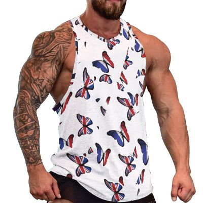 SCOCICI Men's Tank Top Fashionable Sleeveless T-Shirt Gym Workout Casual Tees Muscle Shirts 3XL