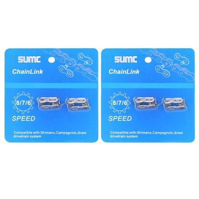 6/7/8/9/10/11/12 Speed Quick Link 4 Pairs Reusable Bicycle Chain Link