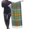 LMNSWDA O'Brien Clan Tartan Irish Plaid Pattern Women's Fashion Cashmere Feel with Tassel Large scarf warm party shawl Wraps view 2
