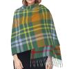 LMNSWDA O'Brien Clan Tartan Irish Plaid Pattern Women's Fashion Cashmere Feel with Tassel Large scarf warm party shawl Wraps view 4
