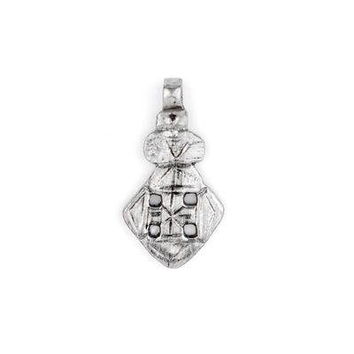 The Bead Chest Silver Ethiopian Coptic Cross Pendant, African Abyssinian Design, Orthodox Christian Pendant for Jewelry