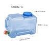 HONMEET Portable Outdoor Water Bucket 2 Gallon Collapsible Water Container with Handle for Camping Hiking Travel and Bbq Storage Jug view 2