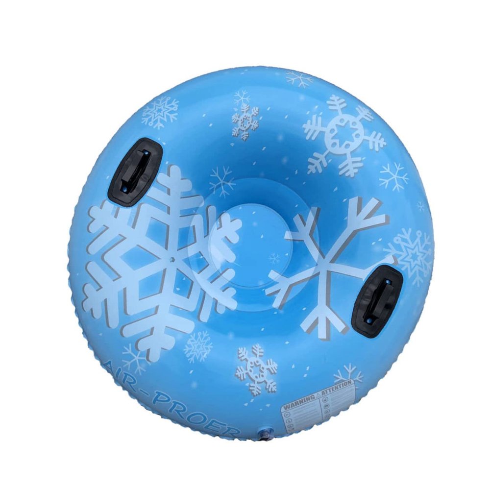 FOYTOKI 1pc PVC Inflatable Snow Tube Thickened Cold-Resistant Sled for Outdoor Skiing Fun for Ages Easy to Clean High Wear Resistance
