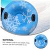 FOYTOKI 1pc PVC Inflatable Snow Tube Thickened Cold-Resistant Sled for Outdoor Skiing Fun for Ages Easy to Clean High Wear Resistance view 3