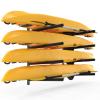Bonnlo Kayak Wall Mount Rack for 3 Kayaks or 4 Paddle Boards with Adjustable Supports, Kayak Paddle Holder for Garage Storage, Shed Shelving Weight Capacity 550 LBS Spacesaver view 1