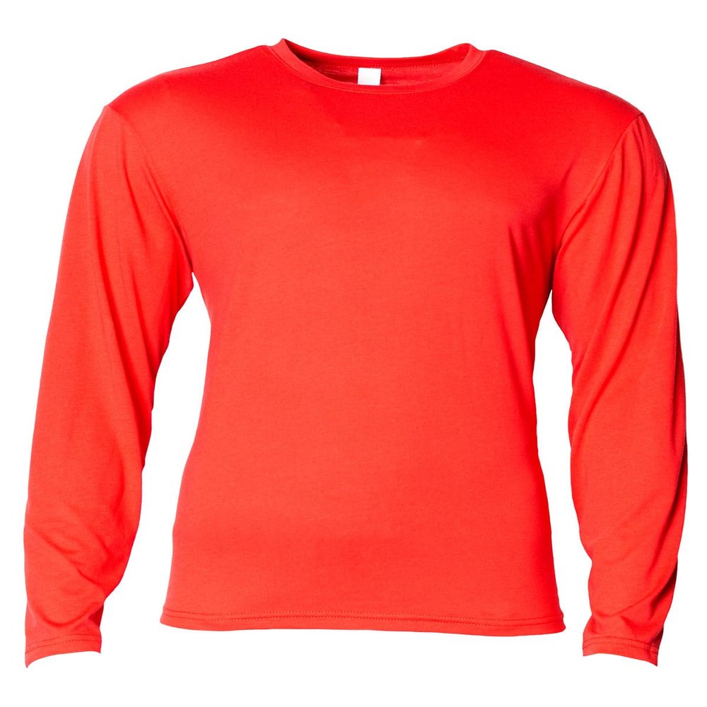 A4 Softek Long Sleeve Tee N3029 - XX-Large - Scarlet