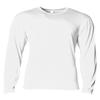 A4 Softek Long Sleeve Tee N3029-3X-Large - White view 1