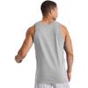 Hanes Men's Essentials Top Pack, Midweight Cotton Tanks, Sleeveless Shirts, 3-Pack, Light Steel view 3