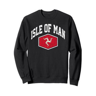 Isle of Man Vintage Flag Throwback Design Classic Souvenir Sweatshirt