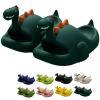 Dinosaur Slippers, Dinosaur Cloud Slides Dinosaur Slides Cute Cartoon Anti-Slip Novelty Open Toe Slides Summer Indoor Outdoor Beach Shoes Sandals for Adult Kids (Green,8.5 Toddler) view 1