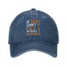 Funny Hat If Mike Cant Fix It We are All Screwed Hat Women Dad Hat Graphic Cap Navy Blue view 1
