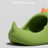 Dinosaur Slippers, Dinosaur Cloud Slides Dinosaur Slides Cute Cartoon Anti-Slip Novelty Open Toe Slides Summer Indoor Outdoor Beach Shoes Sandals for Adult Kids (Dark Green,1.5 Big Kid) view 4