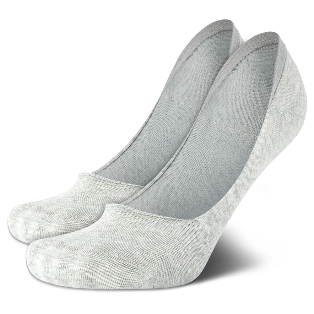 Cole Haan Womens No Show Socks - 2 Pack Lightweight Low Liners Cotton-Blend Invisible Socks For Women With Arch Support, Size Shoe Size: 4-10, Grey