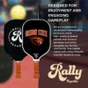 Rally Republic Officially Licensed Collegiate Pickleball Paddle - USA Pickleball Association Approved Racket - Lightweight Honeycomb Core, Carbon Fiber Exterior, Premium Leather Grip for Comfort view 3