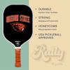 Rally Republic Officially Licensed Collegiate Pickleball Paddle - USA Pickleball Association Approved Racket - Lightweight Honeycomb Core, Carbon Fiber Exterior, Premium Leather Grip for Comfort view 4