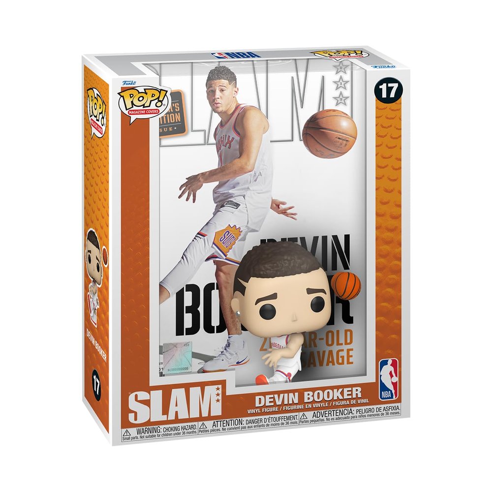 Funko POP! NBA Cover: Slam  Devin Booker - Collectable Vinyl Figure - Gift Idea - Official Merchandise - for Kids & Adults - Sports Fans - Model Figure for Collectors and Display