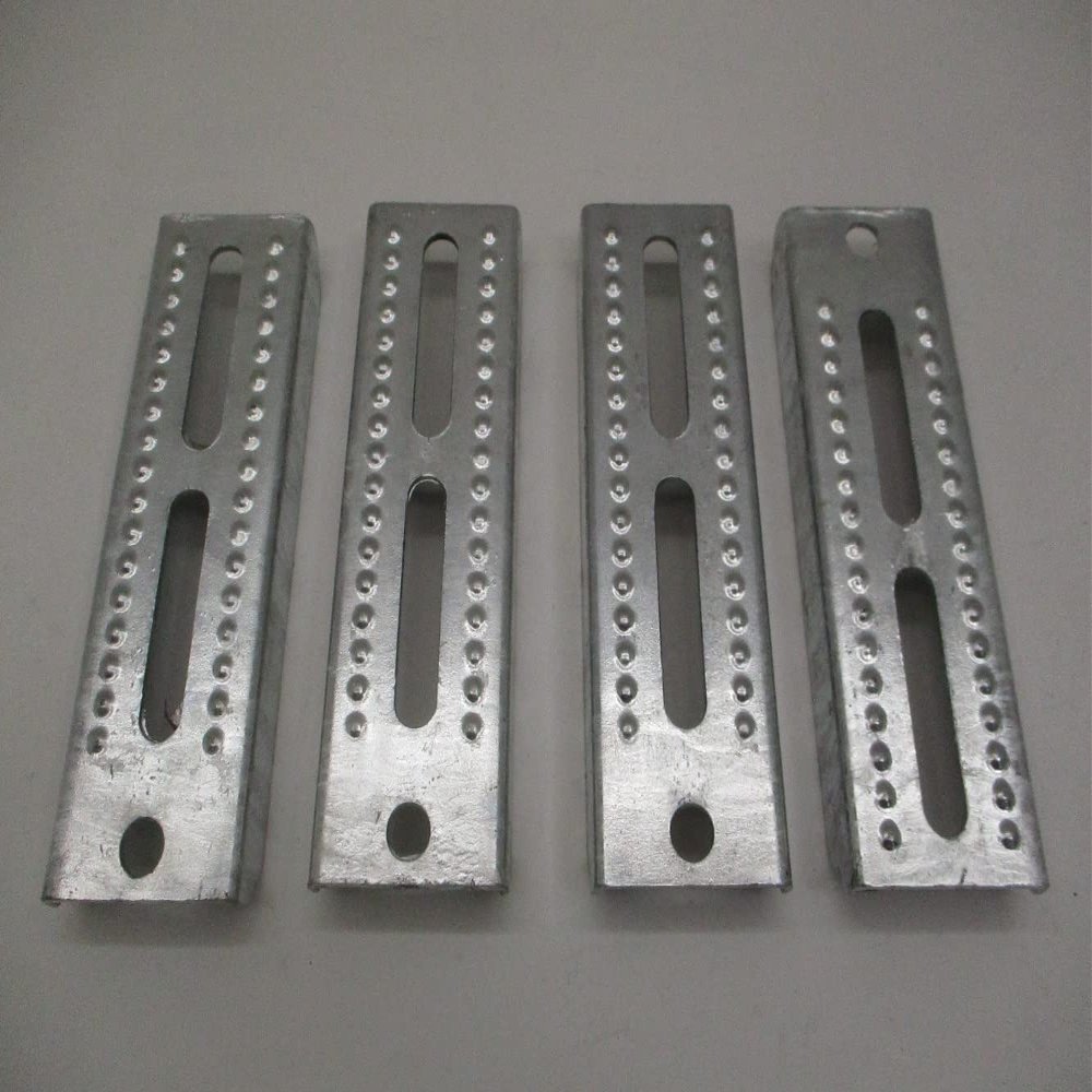 CTW (4) Boat Pontoon Trailer 8" Galvanized Steel Bolster Bunk Board Brackets