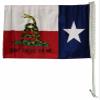 12x18 Texas Gadsden State Double Sided Car Window Vehicle 12"x18" Flag view 3