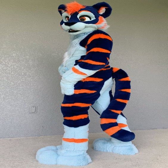 Professional Stripe Tiger Animal Halloween Fancy Dress Fursuit Birthday Party Mascot Costume Fursuit Furry Costume Birthday Party Fancy Dress Halloween Cosplay Birthday Party Cosplay Gift
