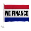 1 Dozen We Finance Car Flag Single Sided We Finance Car Window Flag view 1