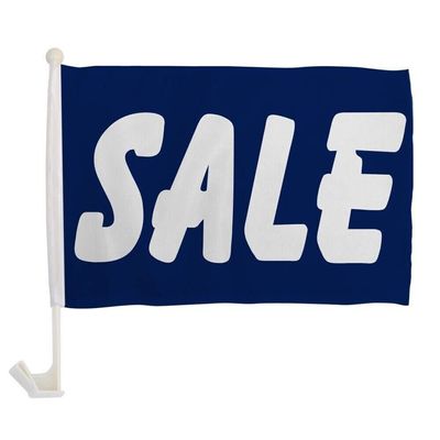 SALE Car BLUE AND WHITE Flag Car Window Flag 100D
