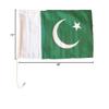 12x18 Pakistan Country Car Vehicle 12"x18" Flag view 2