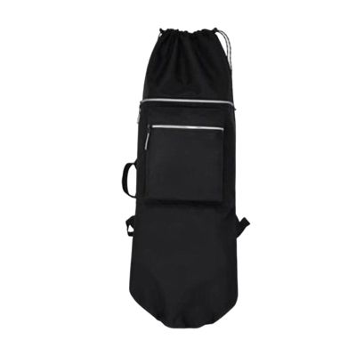 harayaa Skateboard Backpack Bag Longboard Carry Case Protective Case Foldable Skateboard Bag for Skateboard Skate Travel Accessories Deck, Black 84cmx32cm