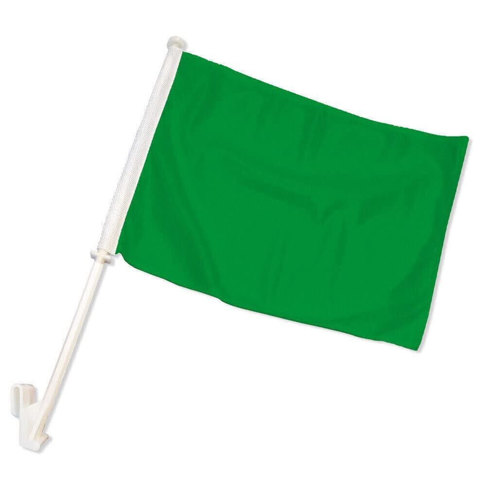 12x18 Solid Dark Green Advertising Premium Car Vehicle 12"x18" Flag