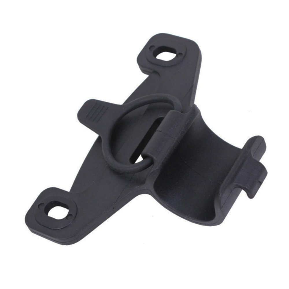 BESPORTBLE 5pcs Durable Pump Mount Silicone Wrap Band for Bike Inflator Rack Easy Install Fixing Clip for Pump Holder Black