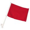 BLOOD RED Double Sided Car Flag Orange Solid Color Car Window Flag 100D FABRIC view 1