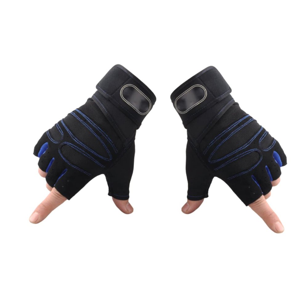BESPORTBLE Yoga Gym Gloves Absorbent Breathable Wrist Wraps Half Finger Riding Gloves