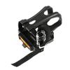 BESPORTBLE Bike Pedal Strap Nylon Toe Clip for Road Mountain Black Reflective Hole Fit Removable Reflector Pedals
