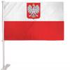 11x15 Poland Eagle Polska Premium Car Window Vehicle 11"x15" Flag clip view 1