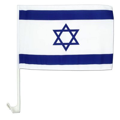 12x18 Israel Country Car Vehicle 12"x18" Flag (Hardware and Clip)