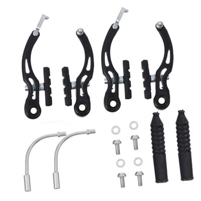 BESPORTBLE 2pairs V-Shaped Bike Caliper Brakes Brake Pads Lightweight Construction for Mountain and Road Bikes Easy Installation Front and Rear System