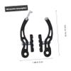 BESPORTBLE 2pairs V-Shaped Bike Caliper Brakes Brake Pads Lightweight Construction for Mountain and Road Bikes Easy Installation Front and Rear System view 4