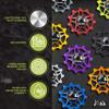 JRC Components 11T Ceramic Pulley Wheels | Compatible with 12 Speed Shimano 105 R7150 & Ultegra R8150 | Hybrid Ceramic Derailleur Pulley Wheel -Acid Green view 3