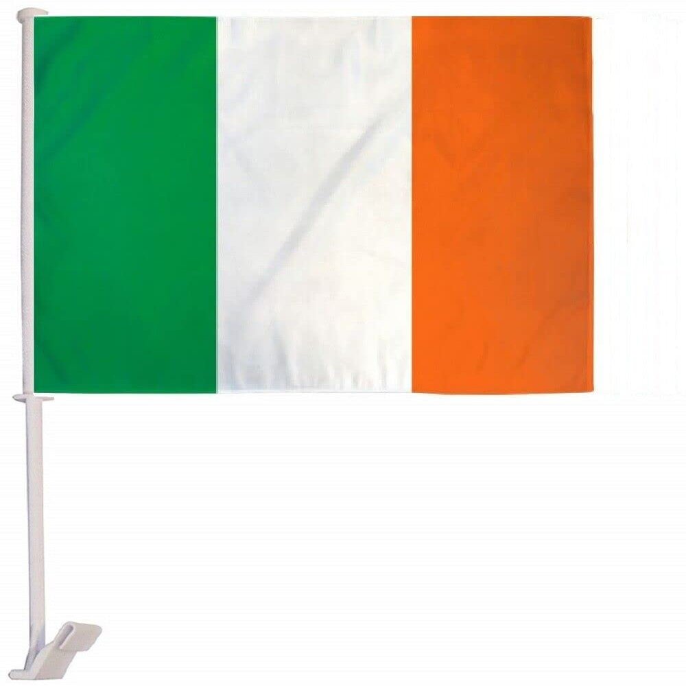 (2 Pack) Ireland Country Car Window Vehicle 12x18 12"x18" Flag