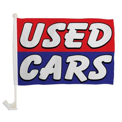 1 Dozen Used Cars Car Flag Single Sided Used Cars Car Window Flag 12X16INCH