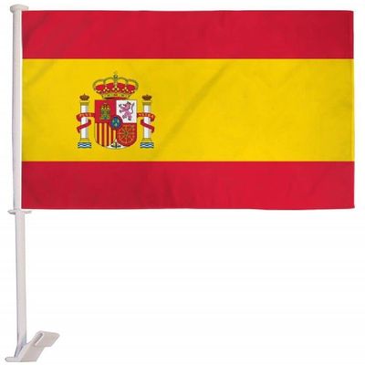(2 Pack) Spain Country Car Window Vehicle 12x18 12"x18" Flag