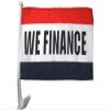12x18 We Finance Red White Blue Car Window Vehicle 12"x18" Premium Quality Flag view 1