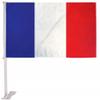 (2 Pack) France Country Car Window Vehicle 12x18 12"x18" Flag view 1
