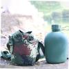 BESPORTBLE 1set Aluminum Alloy Water Bottle Canteen for Camping Hiking Survival Leakproof Design Hook for Easy Carrying for view 4