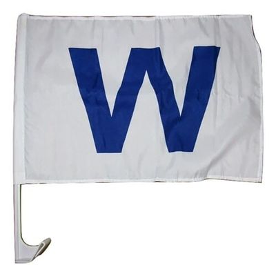 12x18 Wholesale Lot 12 Chicago Cubs " W " Win Blue Vehicle 12"x18" Flag