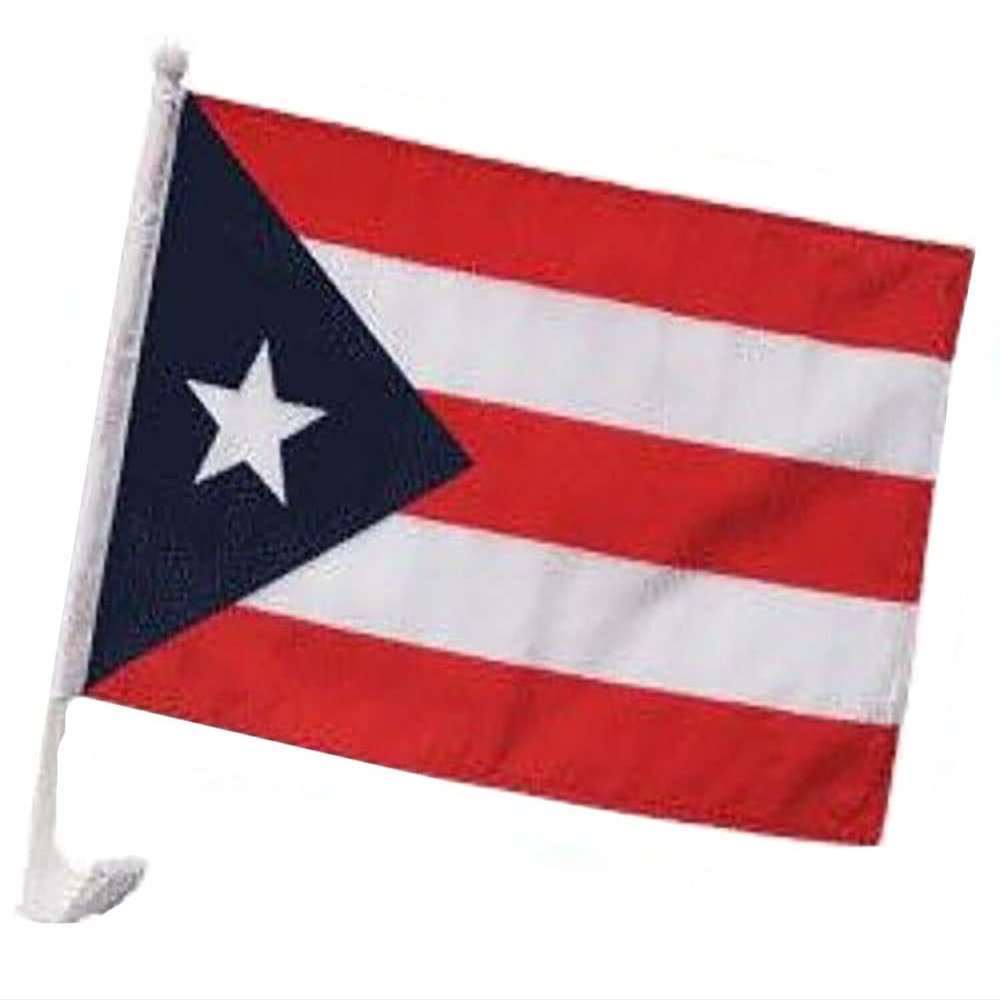 12x18 Puerto Rico Car Window Vehicle 12"x18" Flag (Dark 1ply)