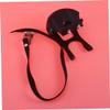 BESPORTBLE 2pcs Adjustable Bike Toe Clips with Fixed Straps - Plastic Pedal Safety Clips for Mountain and Road Cycling Black view 4