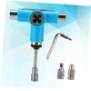 BESPORTBLE One Portable Multifunctional Skateboard t Tool Set Durable Blue T-Handle for Easy Adjustments Skateboards Mini and Cruisers view 3