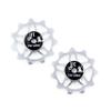 JRC Components 11T Ceramic Pulley Wheels | Compatible with 12 Speed Shimano 105 R7150 & Ultegra R8150 | Hybrid Ceramic Derailleur Pulley Wheel -Silver view 1